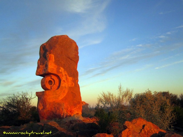 Bajo el Sol Jaguar at sunset sculpture12