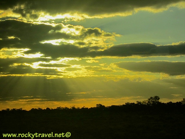Enjoying a beautiful sunset on the Xplorer Train sunset_train-explorer