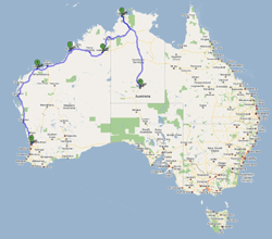 WA, Top End, Red Centre