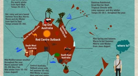 Australia Weather Map - When is the best time of the year to visit Australia