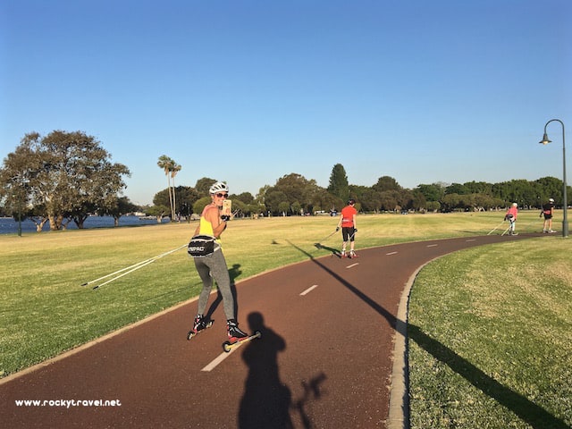 Aerobic Workouts in South Perth Foreshore Park