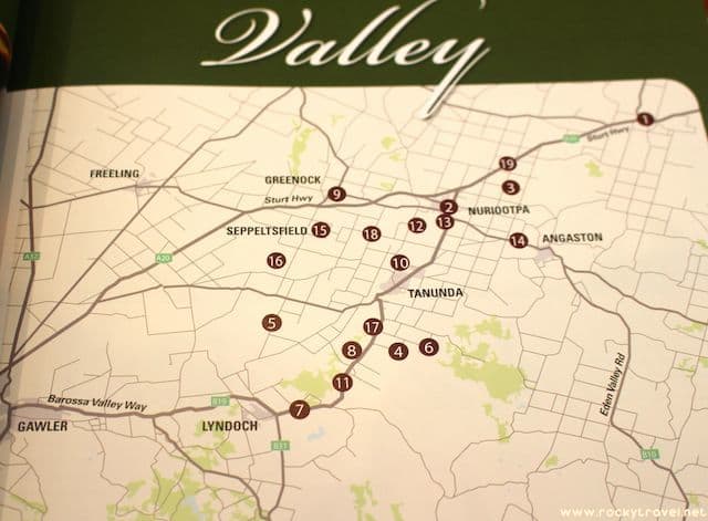Barossa Valley Map