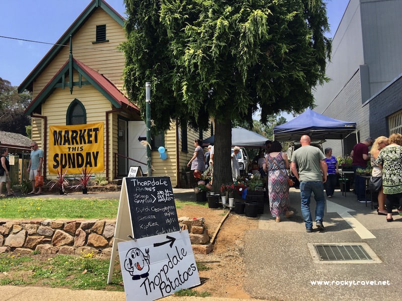Emerald Sunday Market in the Dandenong Ranges