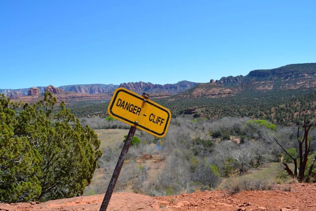 Warning Signs of Dangers on Hiking Trails