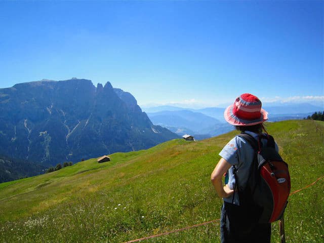 Hiking Mount Sciliar Alpe di Siusi South Tyrol Ital