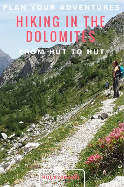 If you plan to visit Italy in summer, you must go for a hiking experience in the Dolomites. Here is how you can get to the mountains from Venice and visit beautiful places like Cortina, the Cadore region and join hut-to-hut hiking trips. #hiking #dolomites #italy
