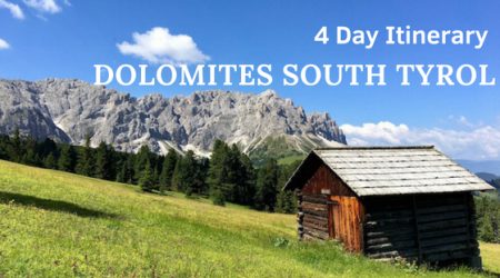 South Tyrol Dolomites 4 day itinerary