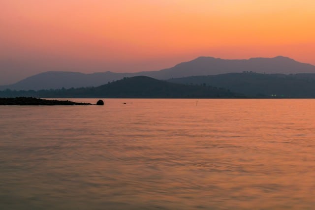 Sunset at Pawna Lake, Lonavala