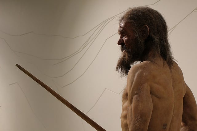 Otzi Iceman Museum of Archeology in Bolzano Italy