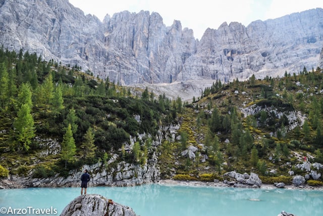 Lago di Sorapis hike Dolomites