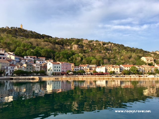 Piscturesque Baska Village on Krk Island Croatia