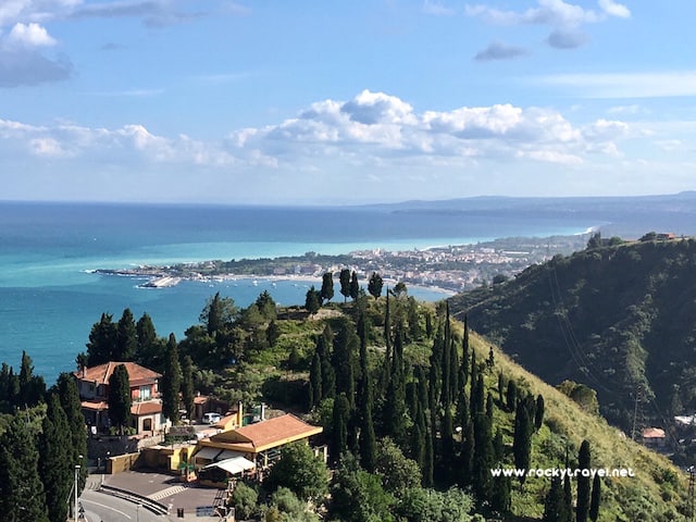 Taormina Sicily panorama view