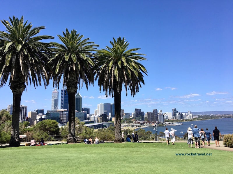 West Perth with Kings Park