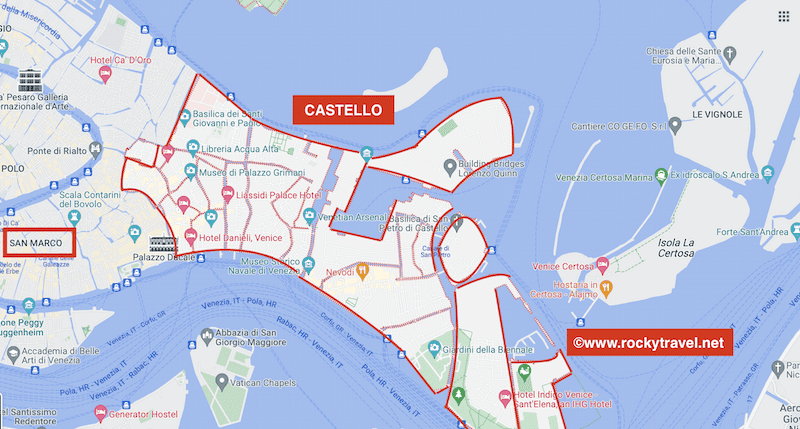 Best Places to stay in Castello and Giardini Venice