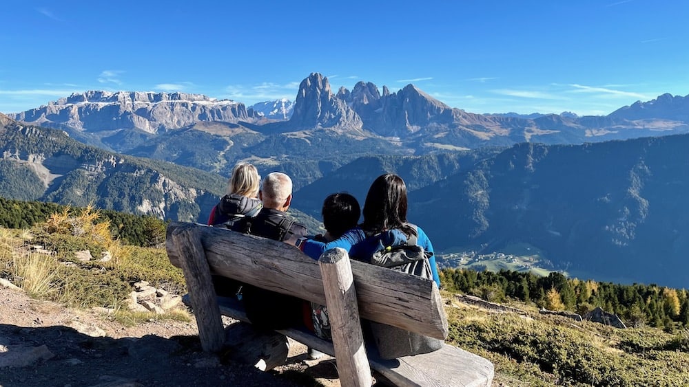 Majestic View of Sasso Piatto Sasso Lungo Dolomites The Stunning View from Col Raiser In Val Gardena